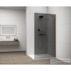 Sapho ESCA GOLD MATT Walk-in zuhanyfal, falra szerelhető, füst üveg, 1300mm (ES1213-04)