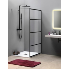  SAPHO GELCO CURE BLACK fix zuhanyfal, 1100mm, matt fekete (CB110) kád, zuhanykabin