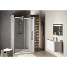  Sapho GELCO VOLCANO tolóajtó, 1500mm, transzparent, króm (GV1015) kád, zuhanykabin