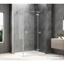 Sapho GLOBE CHROME nyílóajtó oldalfallal,1000x900mm, jobbos, transzparent üveg (GB1010-3315RC) kád, zuhanykabin