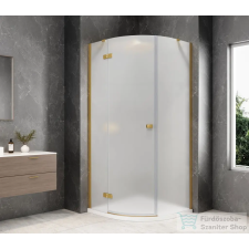 Sapho GLOBE GOLD MATT íves zuhanykabin 900x900 mm, balos, matt üveg (GB2690MLG) kád, zuhanykabin