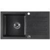 Sapho gránit mosogató 78x44 cm fekete GR7204