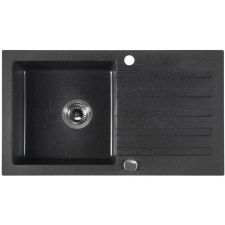 Sapho gránit mosogató 78x44 cm fekete GR7204 mosogatótálca