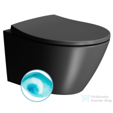 Sapho GSI MODO fali WC, Swirlflush, 37x52cm, matt fekete (981626) szaniter
