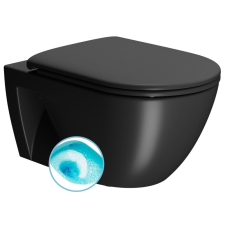 Sapho GSI PURA ECO fali WC. Swirlflush. 36x55cm. dual-matt fekete fürdőszoba kiegészítő