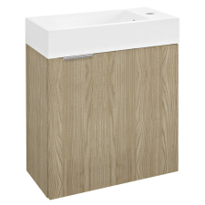 Sapho LATUS IV mosdótartó szekrény, balos/jobbos, 49,5x50x24,5cm, bardíni szilva fürdőkellék