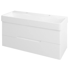 Sapho MEDIENA mosdótartó szekrény, 2 fiókkal, 117x50,5x48,5cm, matt fehér (MD120) fürdőszoba bútor