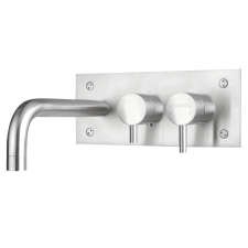 Sapho MINIMAL falba süllyesztett kádtöltő csaptelep, 2-irányú váltóval, inox csaptelep