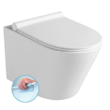 Sapho PACO RIMLESS fali WC, Soft-Close Slim ülőke, 36x52,5cm (PZ1012R) takarító és háztartási eszköz