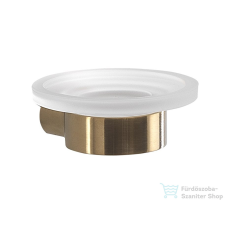Sapho PIRENEI szappantartó, matt arany/tejüveg (PI1188) fürdőszoba kiegészítő