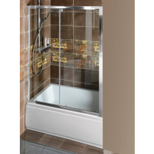 Sapho POLYSAN DEEP zuhanyajtó kádperemre, 1200x1650mm, transzparent üveg (MD1216) kád, zuhanykabin