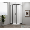 Sapho POLYSAN EASY LINE BLACK íves zuhanykabin, 900x900mm, matt fekete profil/transzparent üveg (EL2615B)