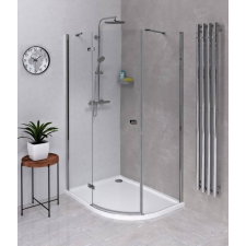 Sapho POLYSAN FORTIS LINE íves zuhanykabin, balos, 100x90cm (FL5090L) kád, zuhanykabin