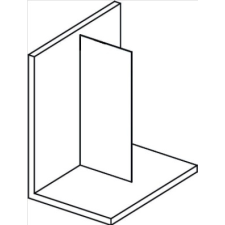  Sapho POLYSAN MODULAR Fix zuhanyfal, 700mm (MS1-70) kád, zuhanykabin