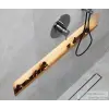 Sapho POLYSAN NIX beépíthető polc zuhanyzóba, lefolyóval, LED világítással, 100cm, rozsdamentes acél (72443)
