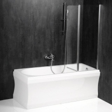Sapho POLYSAN PALOMA kádparaván, 900mm, csiszolt alumínium kerettel (BS-90) fürdőszoba bútor