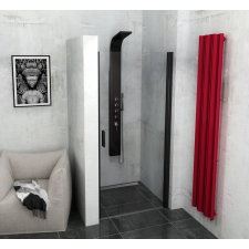 Sapho POLYSAN ZOOM LINE BLACK zuhanyajtó, 900mm, transzparent, fekete (ZL1290B) kád, zuhanykabin