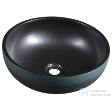 Sapho PRIORI kerámiamosdó, átm:41cm, fekete/zöld (PI039) szaniter