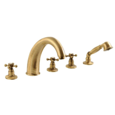 Sapho REITANO ANTEA 5 részes kádperemre szerelhető kádtöltő csaptelep, bronz csaptelep