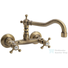 Sapho REITANO ANTEA fali mosdócsaptelep, bronz (3366) csaptelep
