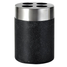  Sapho RIDDER STONE fogkefetartó, black  22010210 fürdőszoba kiegészítő