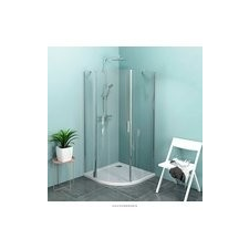 Sapho SAPHO POLYSAN ZOOM LINE BLACK íves zuhanykabin, 90x90 cm, balos, fekete (ZL2615BL)- kád, zuhanykabin