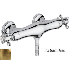 Sapho SASSARI fali termosztátos zuhanycsaptelep, zuhanyszett nélkül, bronz (SR245BR) csaptelep