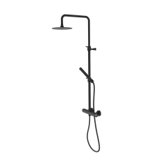 Sapho ULTRAMIX zuhanyoszlop test, fejzuhannyal, kézizuhannyal, matt fekete csaptelep