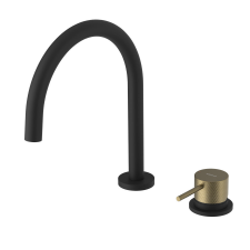 Sapho ULTRASAN álló mosogatócsaptelep. matt fekete/matt arany csaptelep