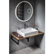 Sapho WOODY tömörfa pult, 800x28x500mm, natúr tölgy fürdőszoba bútor