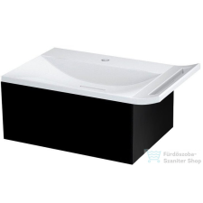 Sapho ZEUS Mosdótartó szekrény szifonnal, 60x26x45cm, matt fekete (ZE070-3535) fürdőszoba bútor