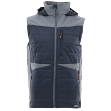 Sara Comfort Plus Bélelt Téli Mellény Fekete/Szürke - 2XL