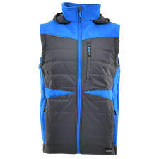 Sara Comfort Plus Bélelt Téli Mellény Sötétszürke/Égkék - 3XL munkaruha