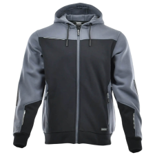 Sara Comfort Plus Kapucnis Munkás Pulóver Fekete/Szürke - 3XL munkaruha