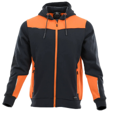 Sara Comfort Plus Kapucnis Munkás Pulóver Sötétszürke/Narancs - S munkaruha