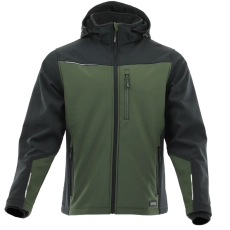 Sara Comfort Plus Softshell Kabát Zöld/Fekete - S