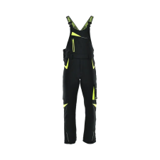 Sara Comfort Winter bélelt softshell kertésznadrág fekete - sárga munkaruha