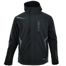 Sara Comfort Winter Bélelt Softshell Munkás kabát Fekete/Szürke - 2XL munkaruha