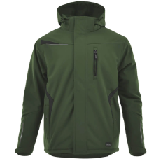 Sara Comfort Winter Bélelt Softshell Munkás kabát Zöld/Fekete - 2XL