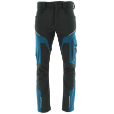 Sara Comfort Winter Bélelt Softshell Munkásnadrág Fekete/Petrol kék - L munkaruha