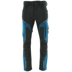 Sara Comfort Winter Bélelt Softshell Munkásnadrág Fekete/Petrol kék - M