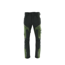 Sara Comfort Winter Bélelt Softshell Munkásnadrág Fekete/Zöld - 2XL munkaruha