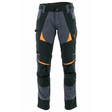 Sara Cottonflex Sötétszürke/Narancs Munkásnadrág - 44 munkaruha