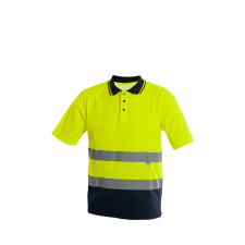 Sara Drogowiec jólláthatósági galléros póló láthatósági ruházat