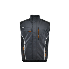 Sara Standard Winter bélelt mellény - sötétszürke munkaruha