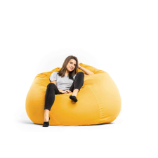  Sárga Grandiózus babzsákfotel bútor
