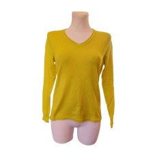  Sárga vékony női pulóver (méret: M)