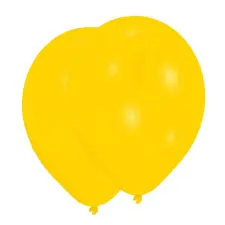  Sárga Yellow léggömb, lufi 25 db-os 11 inch (27,5 cm) party kellék