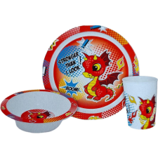 Sárkány Dragon, Sárkány BOOM étkészlet, micro műanyag szett Dobozban babaétkészlet