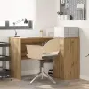  Sarokíróasztal fiókkal kézműves tölgy 102 x 50 x 75 cm Faanyag